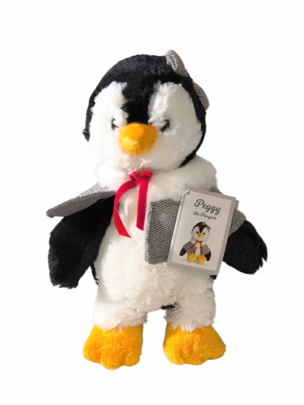 Aurora World Peggy The Penguin Formal Holiday Plush Stuffed Beanbag Toy 10" NEW